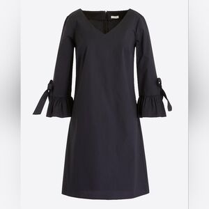 J. Crew Elegant Black Long Sleeve Dress